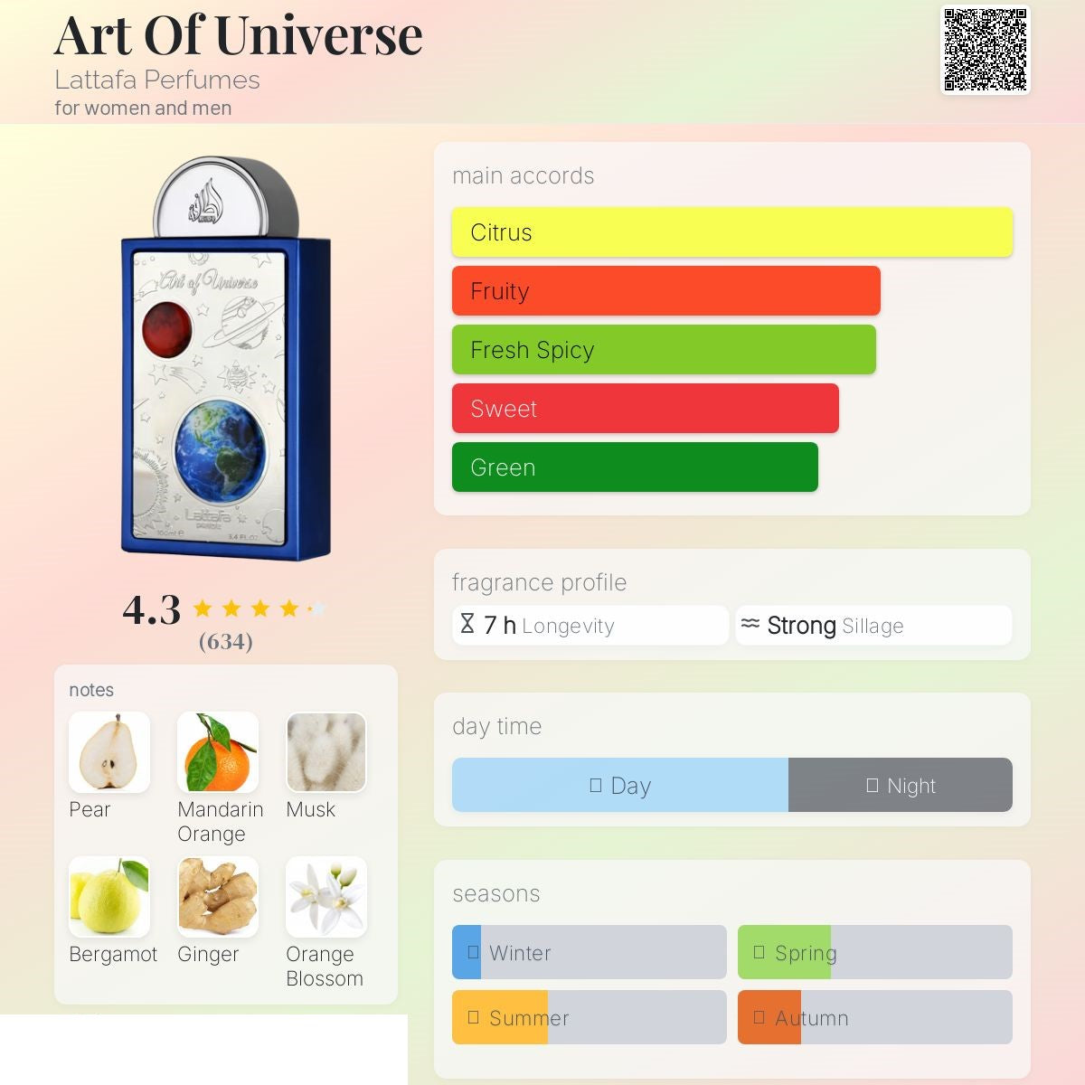 Art of Universe 100ml - Lattafa Pride