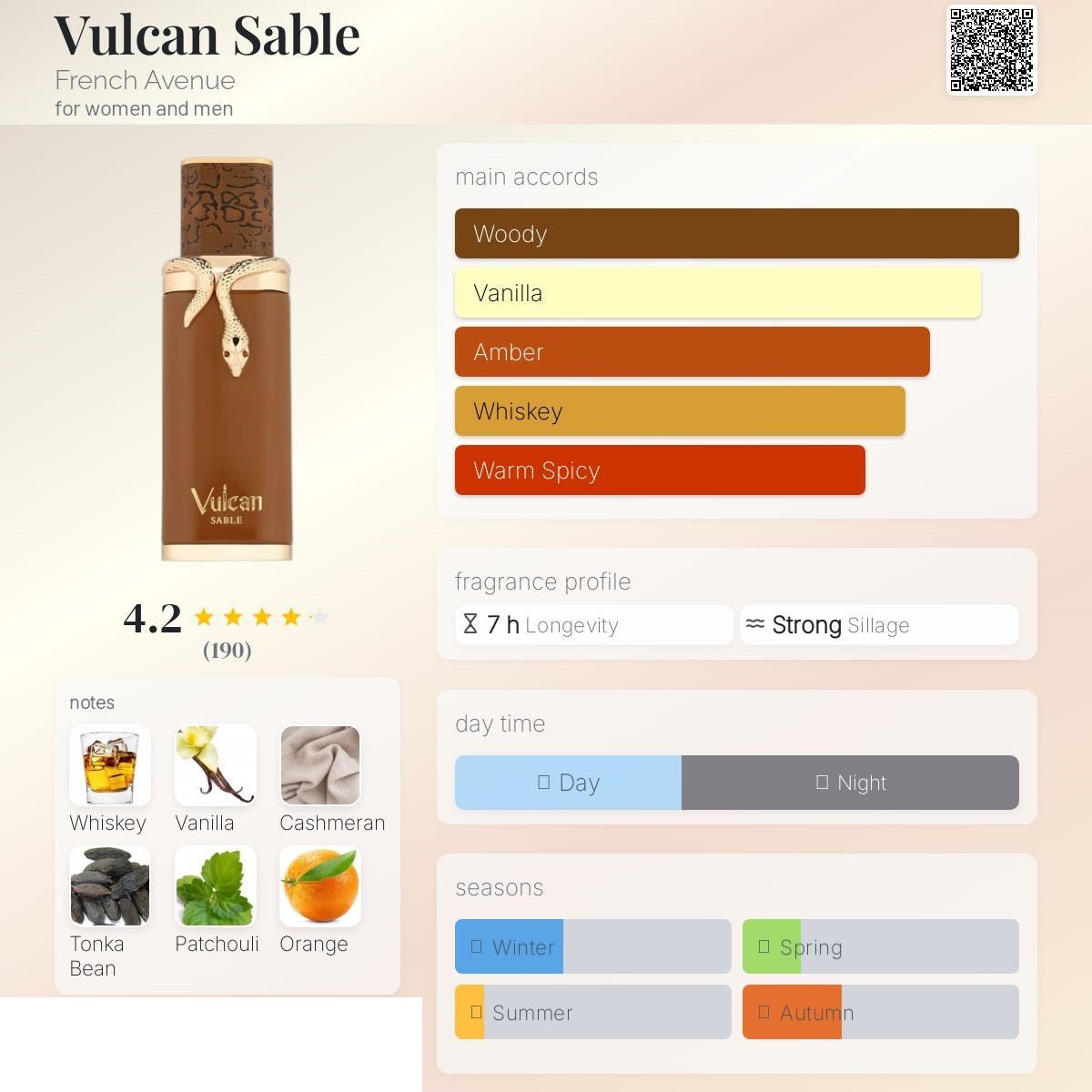 Vulcan sable 100ml - French Avenue