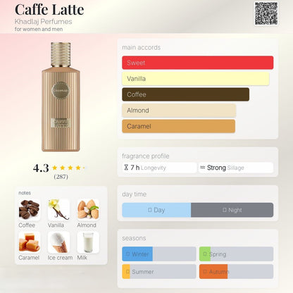 Caffe Latte 100ml - Khadlaj