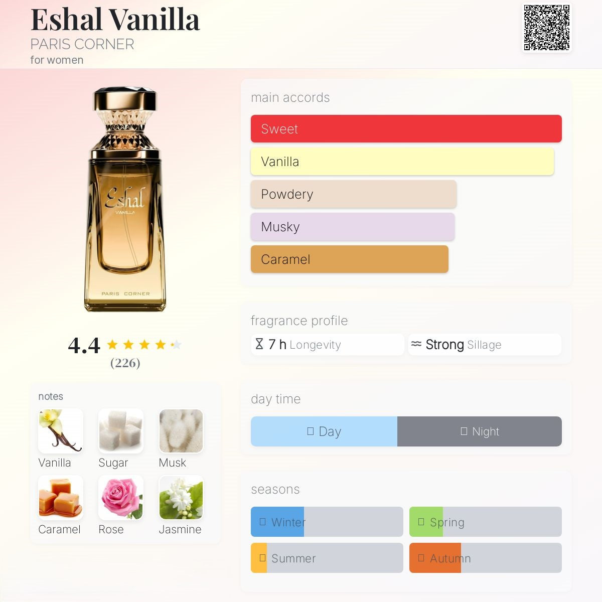 Eshal Vanilla 100ml - Paris Corner