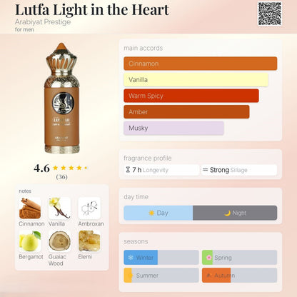 Lutfa Light in the Heart 80ml - ARABIYAT