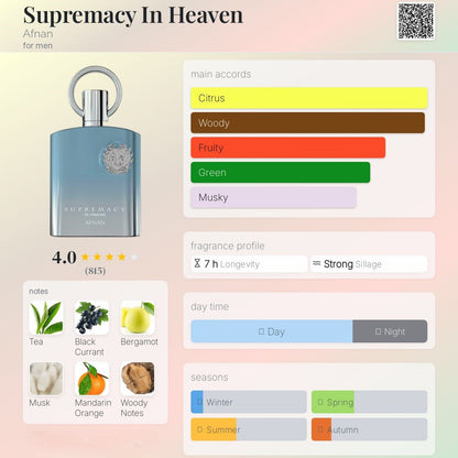 Supremacy In Heaven 100ml - AFNAN