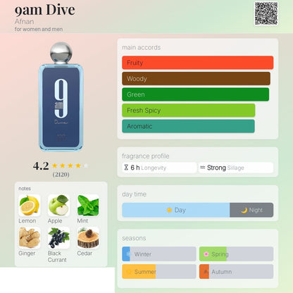 9am Dive 100ml - AFNAN