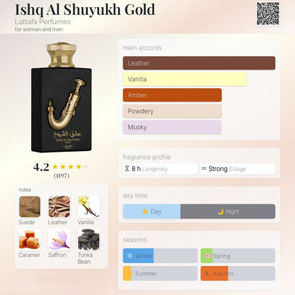 Ishq Al Shuyukh Gold 100ml - Lattafa
