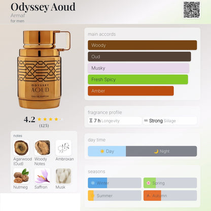 Odyssey Aoud 100ml - ARMAF