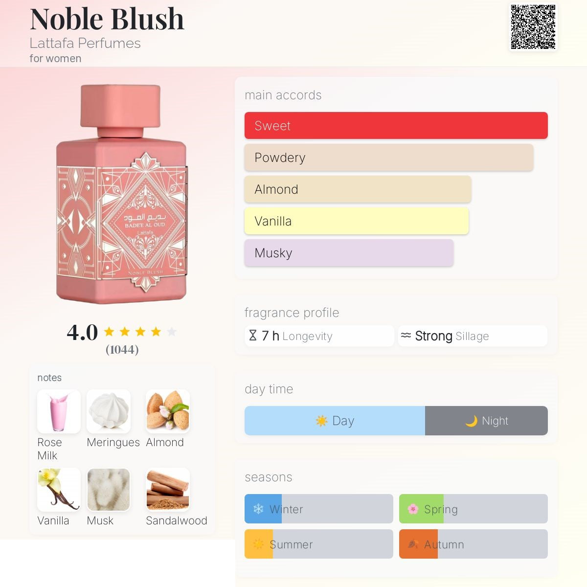 Lattafa - Badee Al Oud Noble blush  100ml